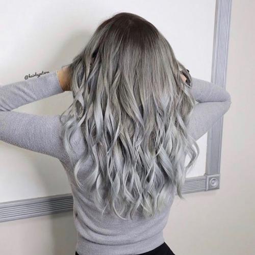 Модный серый цвет волос. Модные серые волосы (50 фото) — Как подобрать оттенок под цвет глаз