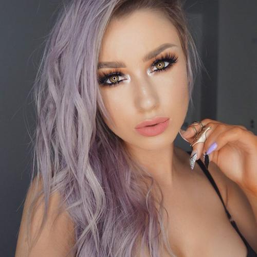 Темно серые волосы. А-ля натюрель