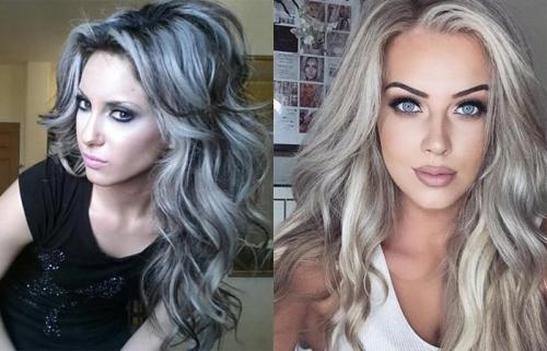 Волосы бело серые. Модный светло-серый цвет волос 11 Волосы бело серые. Модный светло-серый цвет волос 11