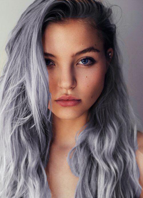 Темно серые волосы. А-ля натюрель