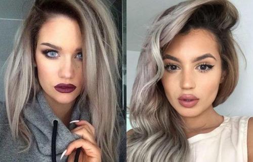 Волосы бело серые. Модный светло-серый цвет волос 10 Волосы бело серые. Модный светло-серый цвет волос 10