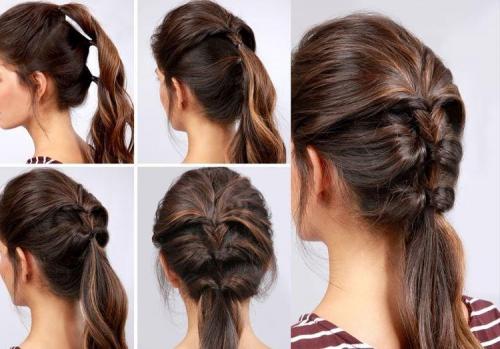 Какие прически можно сделать без особых усилий. Легкие прически самой себе за 5 минут: пошаговые фото