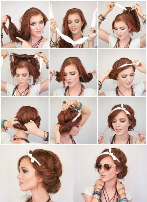 Как создать летнюю укладку на короткие волосы с аксессуарами на пляже. Модные прически на пляж