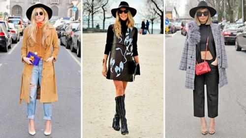 Как сочетать шляпу с курткой. Цвет женской шляпы