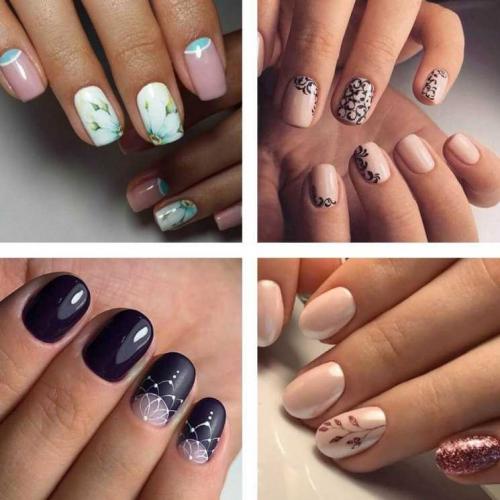 Лак на короткие ногти. Черный маникюр для коротких ногтей