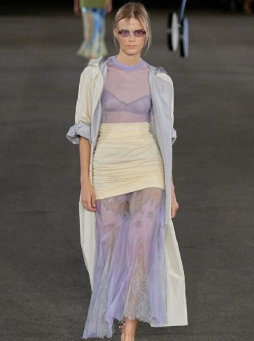 Как выбрать подходящие джинсы для прозрачного платья. Как носить прозрачное платье этим летом: модные образы