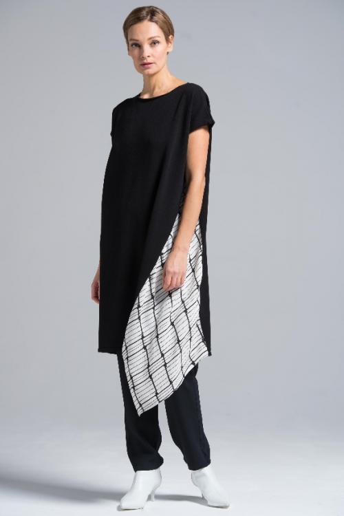 Стильно и уютно: как носить платье поверх брюк 10 Стильно и уютно: как носить платье поверх брюк 10