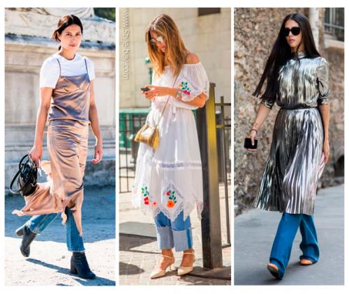 Как возник тренд платье с брюками в 2025 году. Платье + брюки. Совместимы ли?