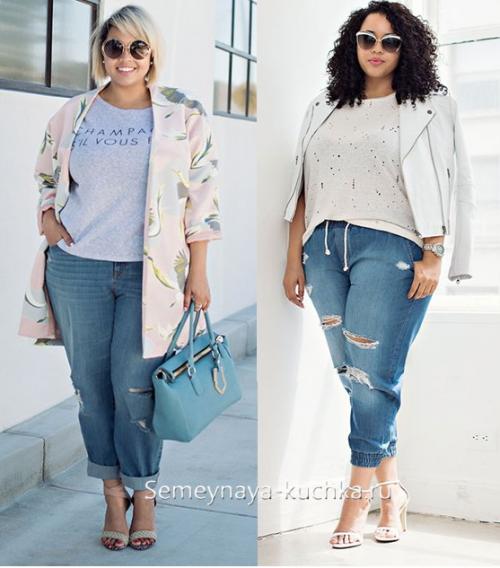 Джинсы для полных женщин з.  Универсальный фасон для полных.