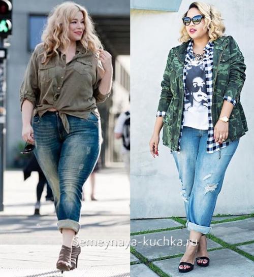 Джинсы для полных женщин з.  Универсальный фасон для полных.