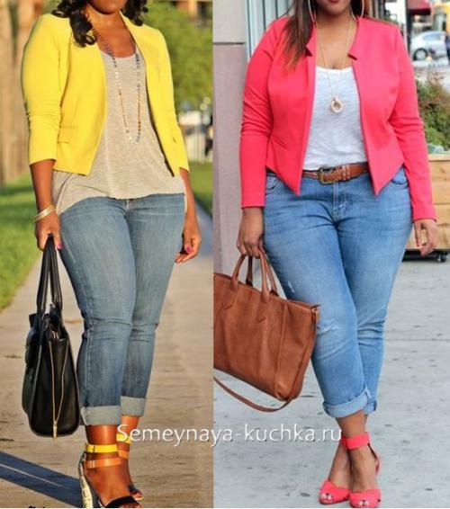 Джинсы для полных женщин з.  Универсальный фасон для полных.