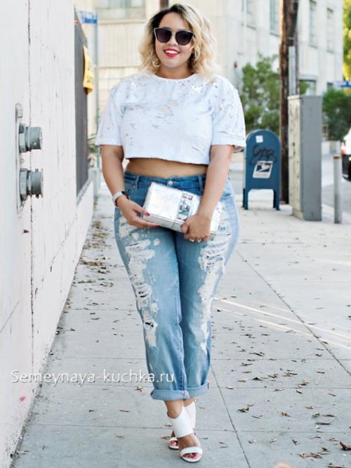 Джинсы для полных женщин з.  Универсальный фасон для полных.