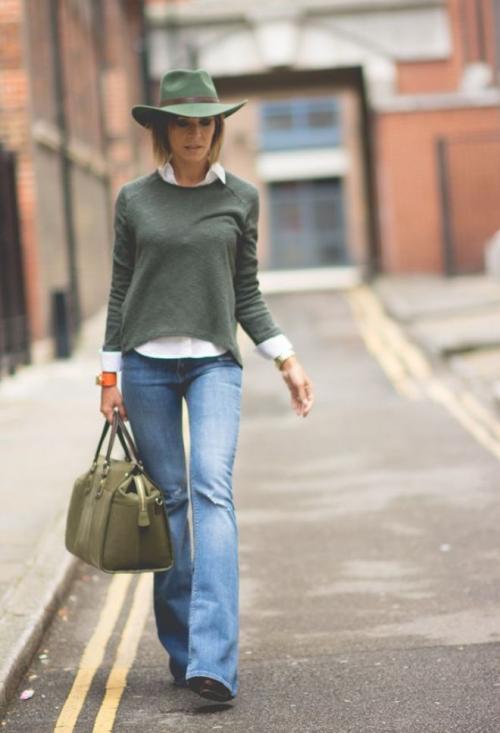 Что надеть с джинсами женщине 40-50 лет. Джинсовые вещи в повседневных комплектах 06 Что надеть с джинсами женщине 40-50 лет. Джинсовые вещи в повседневных комплектах 06