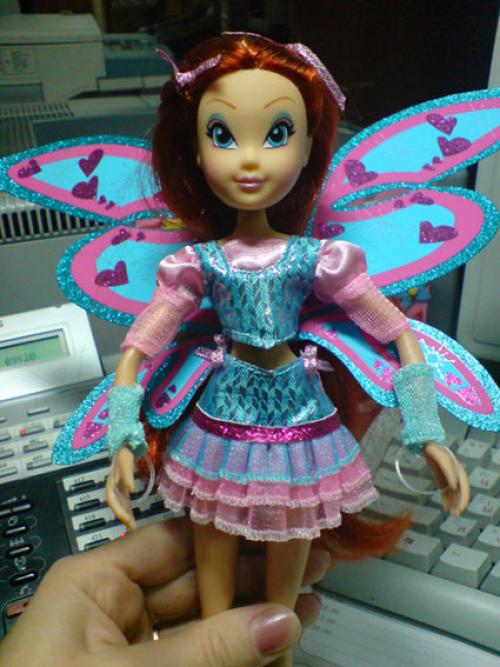 Как правильно пристрочить детали платья куклы Винкс. Ателье Снежинка - Eternal Snow Kiss