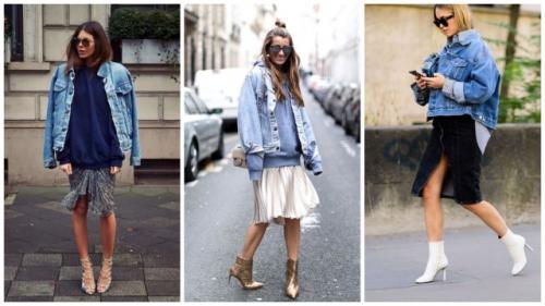 С чем носить джинсовую куртку женщине. С чем носить женскую джинсовую куртку