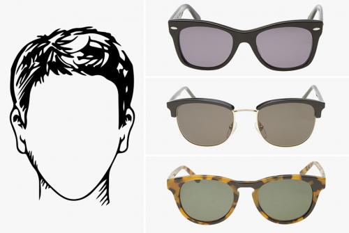 Как подобрать очки для мужчин по форме лица. Как подобрать солнцезащитные очки по форме лица?