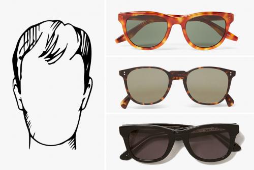 Как подобрать очки для мужчин по форме лица. Как подобрать солнцезащитные очки по форме лица?