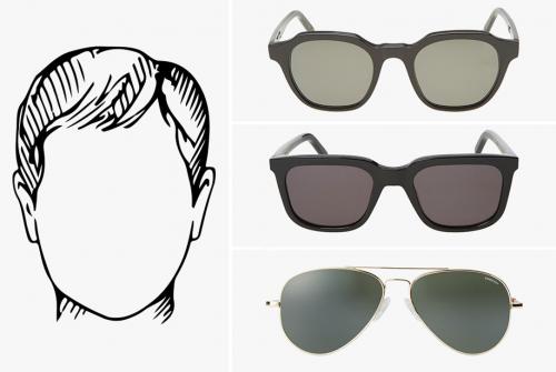 Как подобрать очки для мужчин по форме лица. Как подобрать солнцезащитные очки по форме лица?