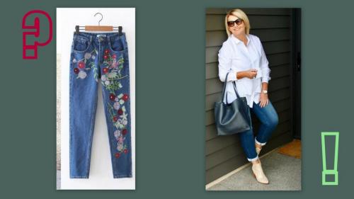 Джинсы для пожилых женщин. Эвелина Хромченко объяснила взрослым женщинам, как носить джинсы после 50 лет и не выглядеть дешево