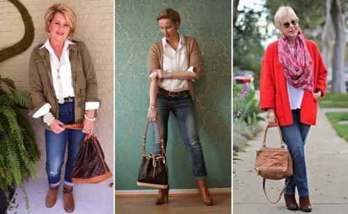 Джинсы для пожилых женщин. Эвелина Хромченко объяснила взрослым женщинам, как носить джинсы после 50 лет и не выглядеть дешево