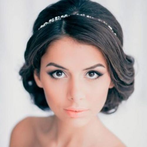 Украшения на волосы короткие. Для подружки 04