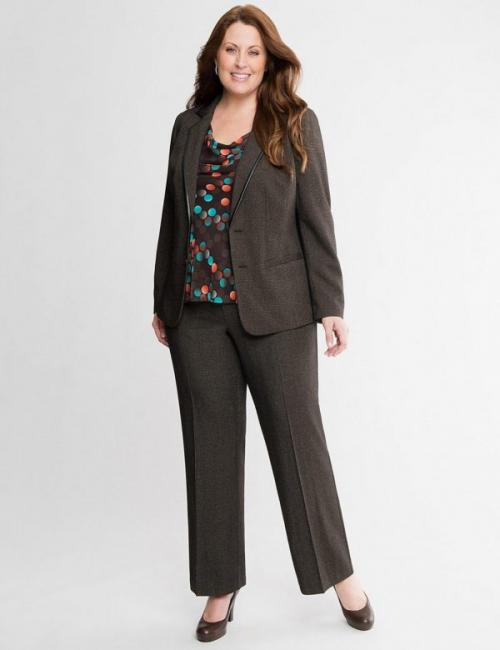 10 стильных образов с джинсами для полных женщин 40+. Правила выбора одежды