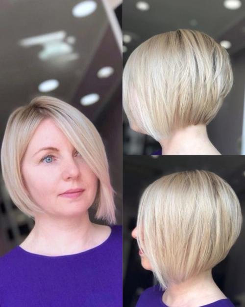 Стрижки на вьющиеся волосы и круглое лицо 2020. Актуальные короткие стрижки для круглого лица – фото