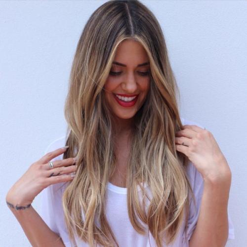 Как выполнить мелирование русых волос с чёлкой